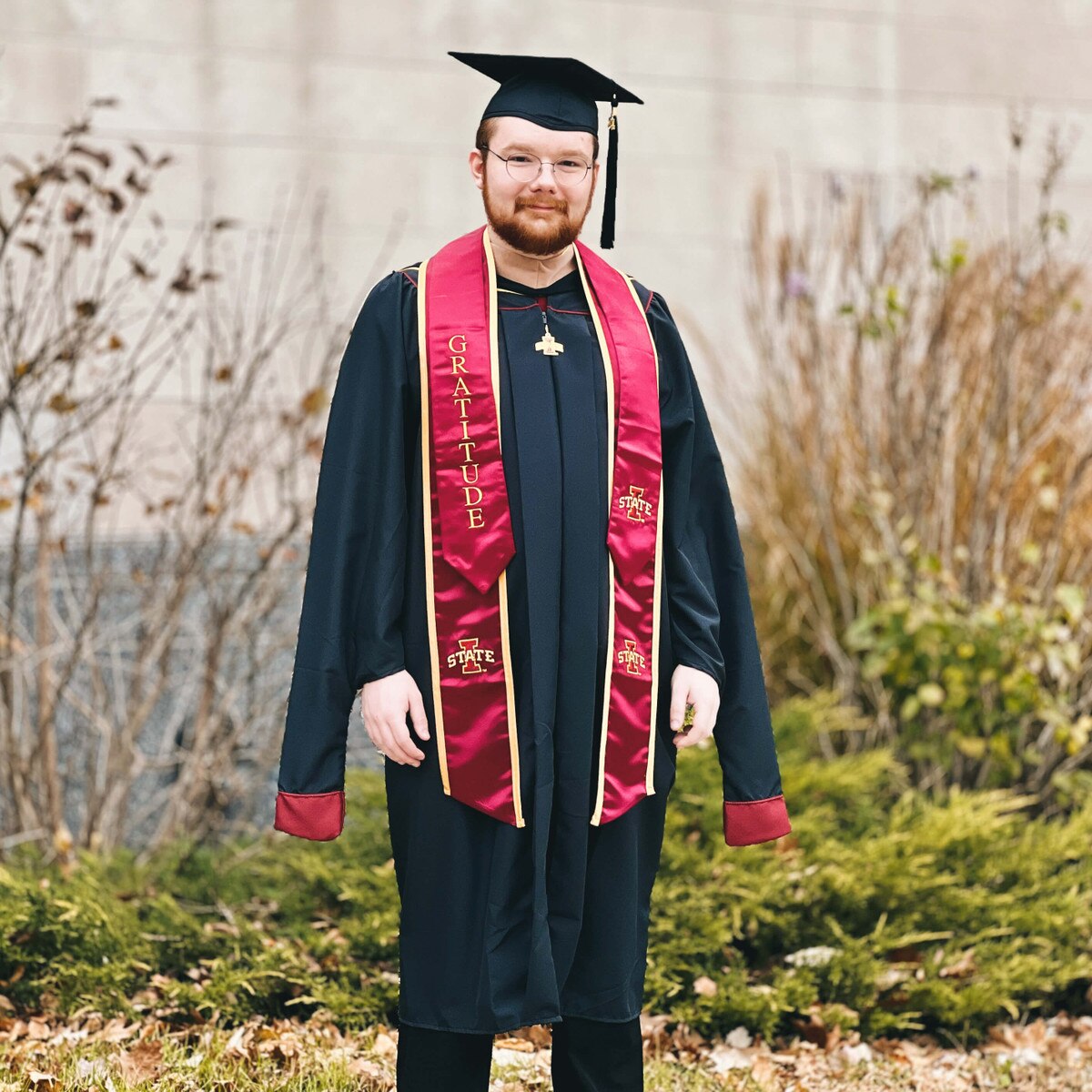 Cardinal Stole of Gratitude I-State Graduation Stole